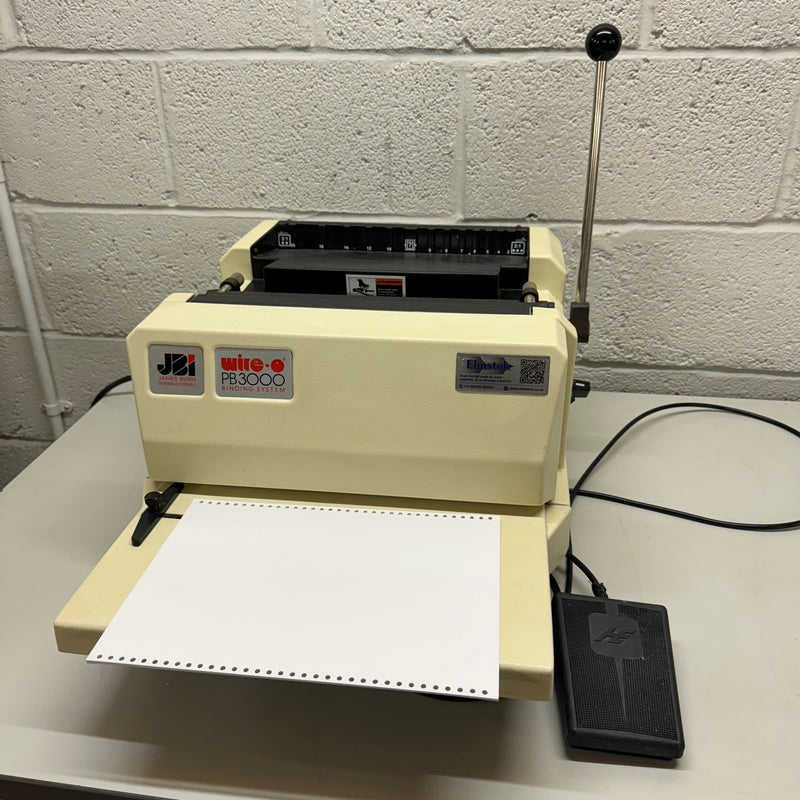 Load image into Gallery viewer, Pre-owned James Burn PB3000 Wire-O Binding Punch Including 3:1 Wire Tool Die