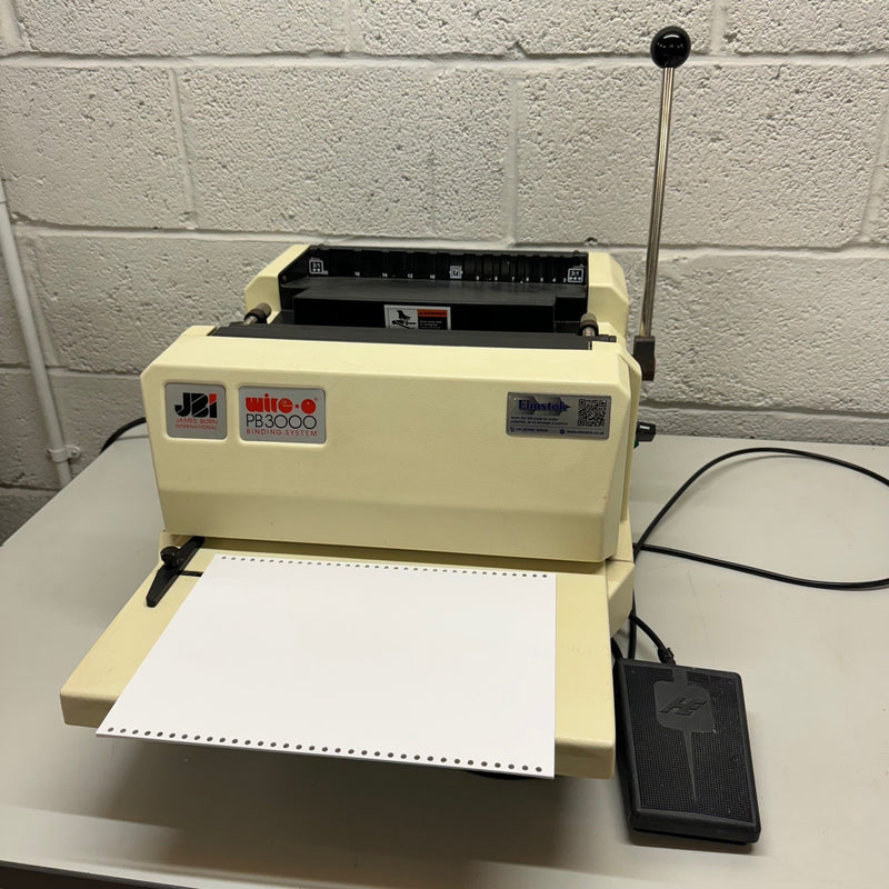 Load image into Gallery viewer, Pre-owned James Burn PB3000 Wire-O Binding Punch Including 3:1 Wire Tool Die
