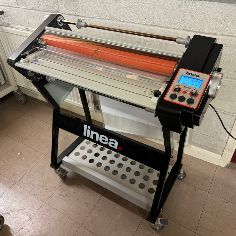 Load image into Gallery viewer, Like New,  Linea DH-650 A1 Hot Roller Laminator Encapsulator With Stand
