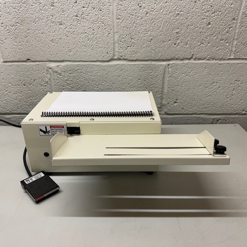 Load image into Gallery viewer, Pre-owned Marlon 200EL Electric Auto-Crimper Cutter & Bender For Plastic Coils/Spiral Binds