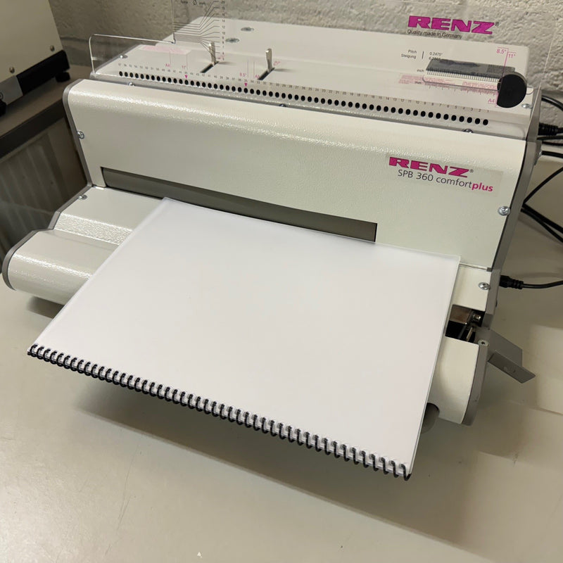 Load image into Gallery viewer, Ex-showroom Renz SPB-360 ComfortPlus Electric Coil Binding Machine 0.2475" Oval Holes