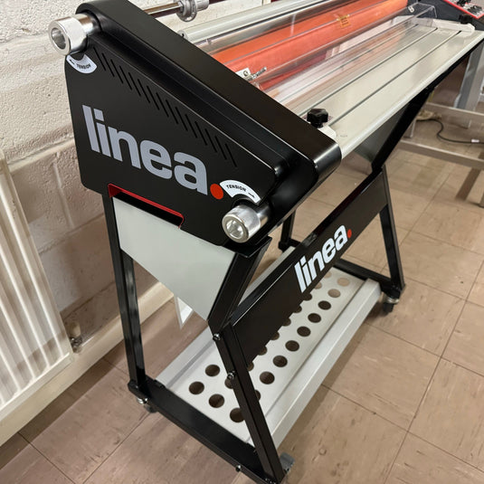 Like New,  Linea DH-650 A1 Hot Roller Laminator Encapsulator With Stand