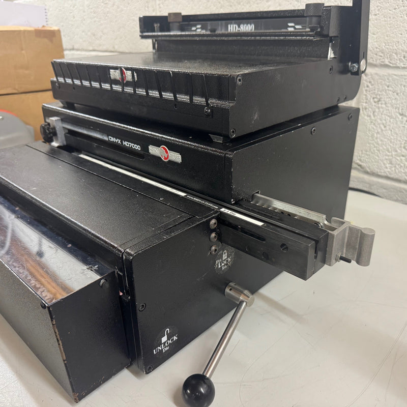 Load image into Gallery viewer, Pre-owned Onyx Rhinotuff HD7000 Calendar Binding Punch & HD8000 Closer
