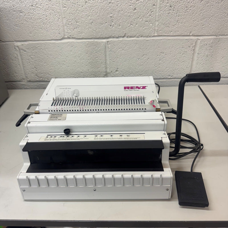 Load image into Gallery viewer, Used Renz DTP340M 3:1 Wire Binding Punch Machine with WBS Closer