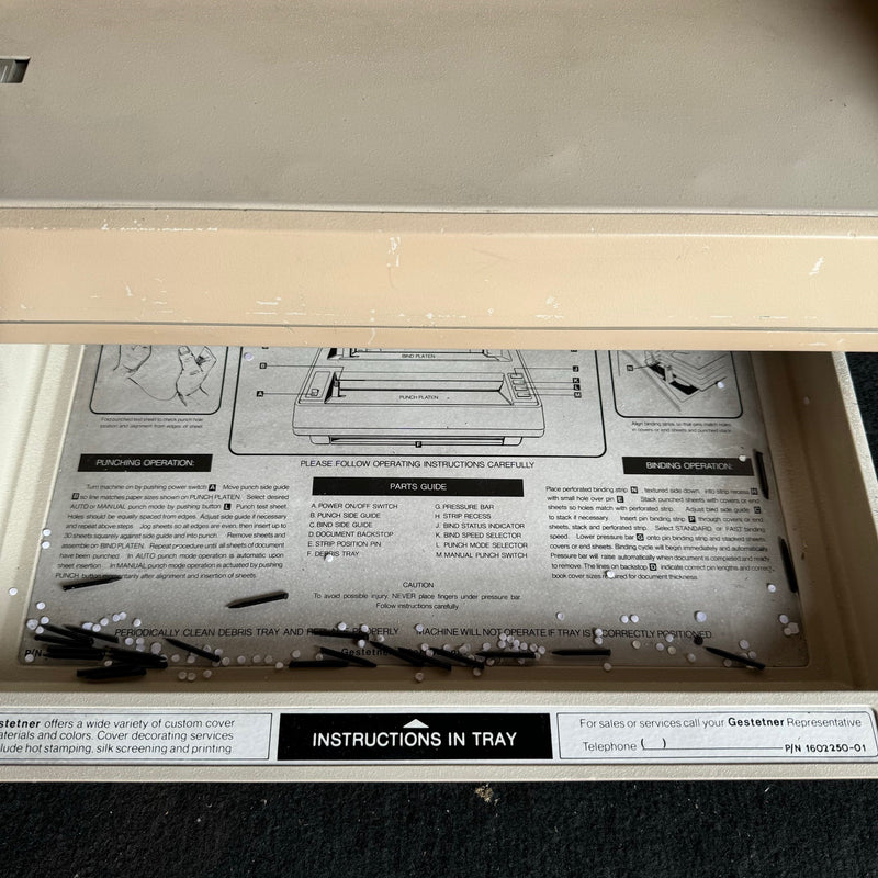 Load image into Gallery viewer, Pre-owned Gestetner 373 / GBC Velobind System-3 Strip Binder