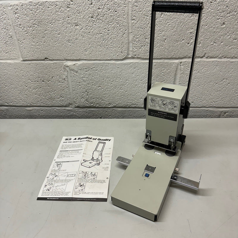 Load image into Gallery viewer, Ex-demo, Used, Web 200 2-Hole Heavy-Duty Paper Punch Including Spares
