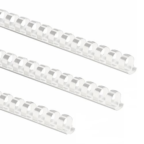 Load image into Gallery viewer, Leitz 8mm White Binding Combs A4 21-Ring (500)