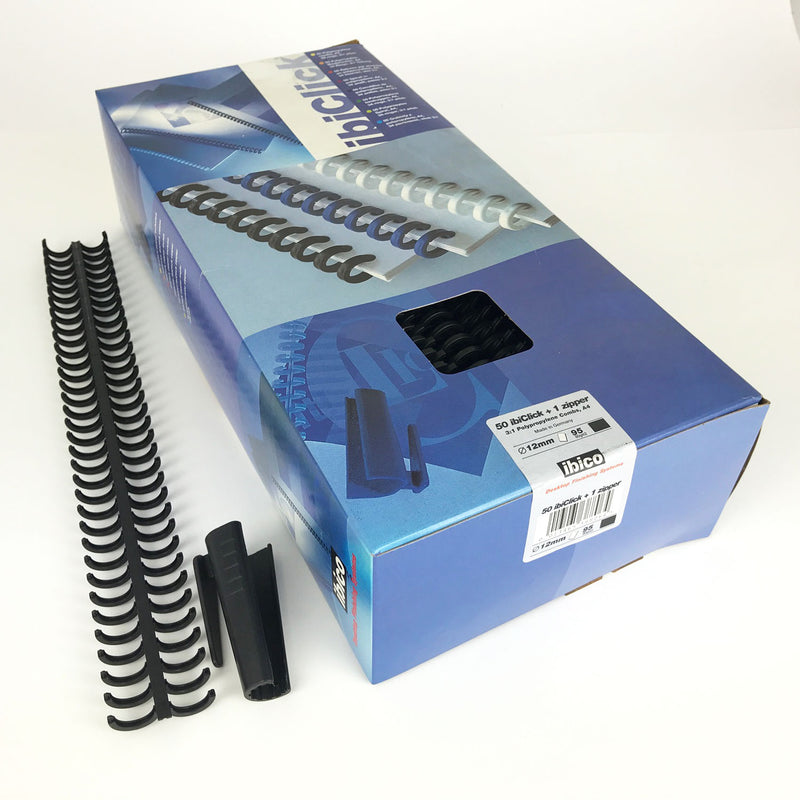 Load image into Gallery viewer, GBC Ibiclick ClickBind A4 Spines 12mm (250)