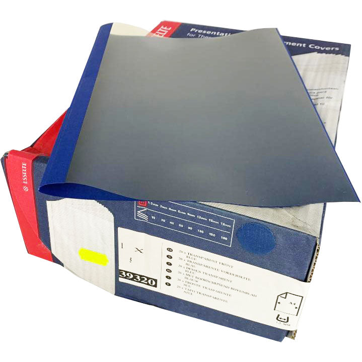 Load image into Gallery viewer, Esselte A4 Blue 1.5mm A4 Thermal Binding Covers Clearance (1000)
