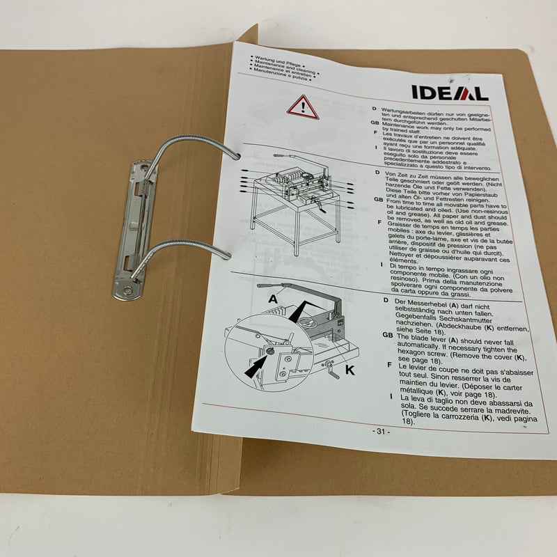 Load image into Gallery viewer, Spiral Transfer Storage Files A4/Foolscap Buff (25) - 1164969