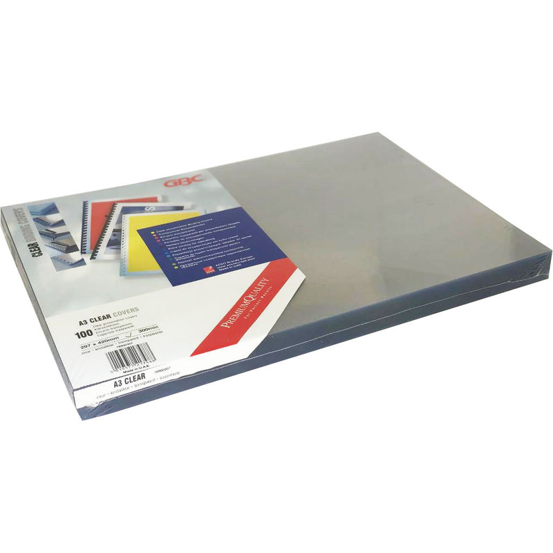 Load image into Gallery viewer, Branded Premium Quality PVC 300Micron A3 Clear Covers (100)