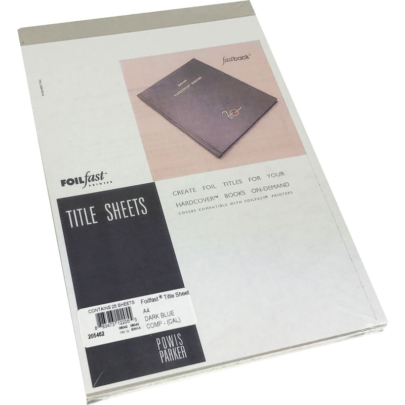 Load image into Gallery viewer, Fastback Comp Dark-Blue Foilfast Title-Sheets (25) 205462