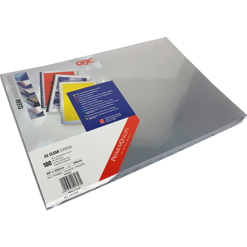 Load image into Gallery viewer, Branded Premium Quality PVC 240Micron A3 Clear Sheets (100)
