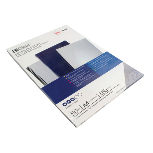 Branded GBC HiClear PVC 150Micron Clear Sheets (50) - 41600E