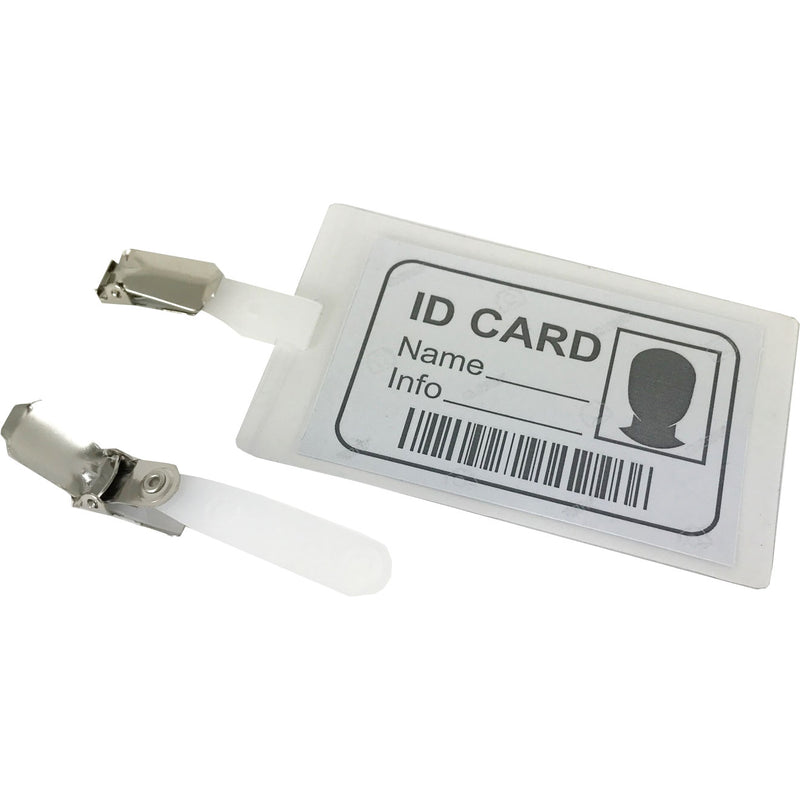 Load image into Gallery viewer, Dahle Lapel Lever Clips With Straps For ID Security Cards (100)

