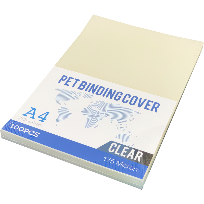Load image into Gallery viewer, PET Crystal Clear A4 Binding Sheets 175Micron (100)