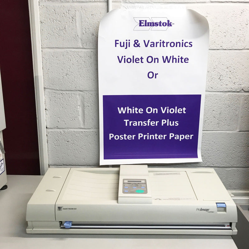 Load image into Gallery viewer, Fuji Violet On White TTP Thermal Paper Rolls (2)