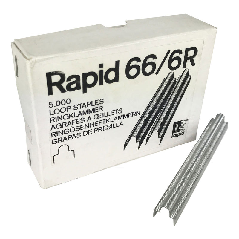 Load image into Gallery viewer, Rapid 66/6Ri Steel Loop Staples (5,000)
