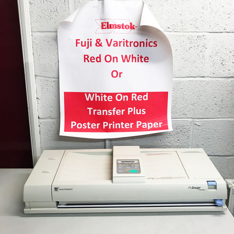 Load image into Gallery viewer, Fuji Red On White TTP Thermal Paper Rolls (2)