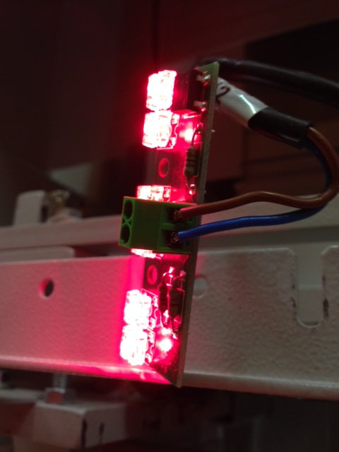 IDEAL 48 / 52 / 65 Guillotine Red LED Cutting Guide Lamps/Lights (Set Of 2)