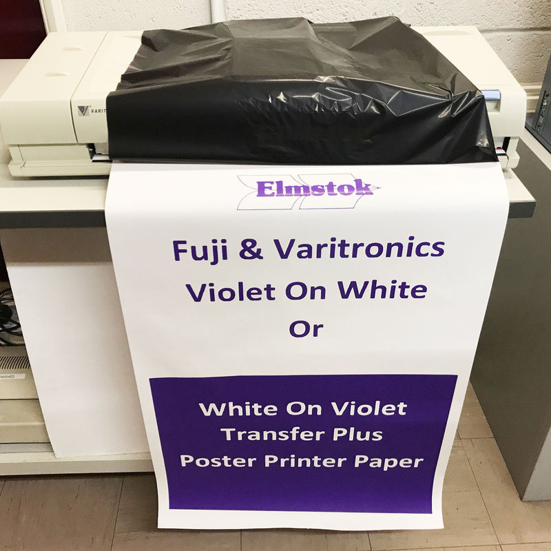 Load image into Gallery viewer, Fuji Violet On White TTP Thermal Paper Rolls (2)