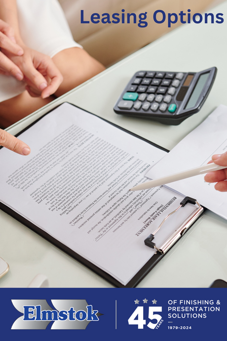 Financing Your Print Finishing & Document Presentation Equipment