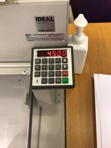 Second-Hand IDEAL 4850-95EP 9-Program Electric Guillotine