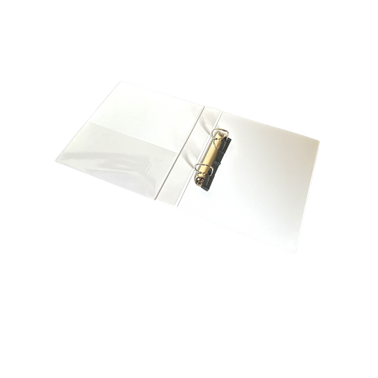 Panorama White 2D Ring Presentation File Binders A5 25mm Spine - Pack of 10