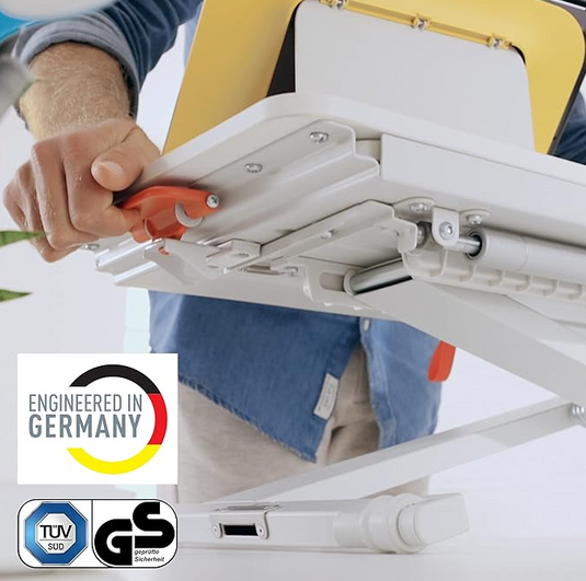 Leitz Ergo Cosy Standing & Sitting Adjustable Desk Converter With Sliding Tray - 65320085