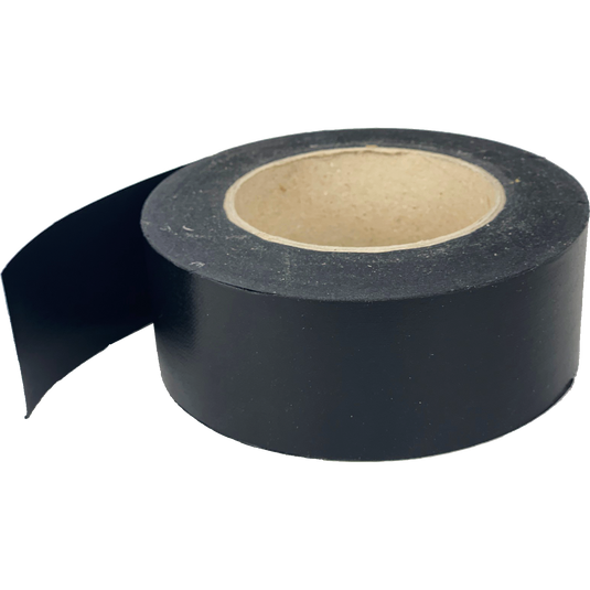 Black 75mm x 50m Linen Spine Book Binding Tape (2 Rolls)