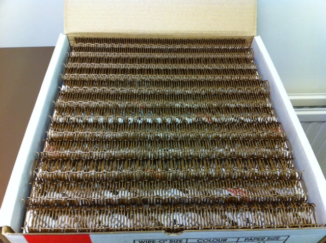 Load image into Gallery viewer, Bronze A4 Wire-O Document Binding Wires - Quality James Burn Branded
