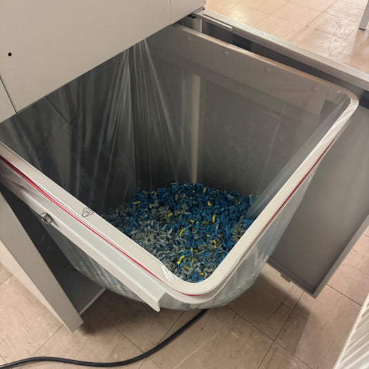 Pre-owned, Used, IDEAL 4107 Cross-Cut 6x50mm Bulk Paper Shredder