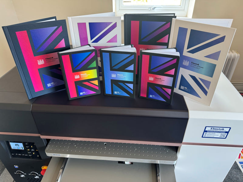 Load image into Gallery viewer, Selection of hard and notebook colour printed covers
