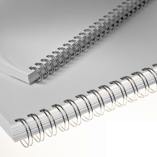 No.16 Trade Pack 25.4mm 1" A4 2:1 Silver Binding Wires (200)