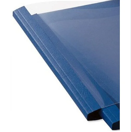 Load image into Gallery viewer, GBC 6mm Blue Leathergrain Thermal Binding Covers 451034U (100)
