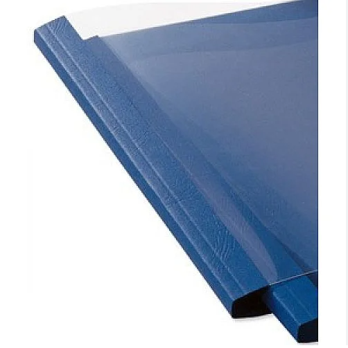 GBC 3mm Blue Leathergrain Thermal Binding Covers 451010U (100)