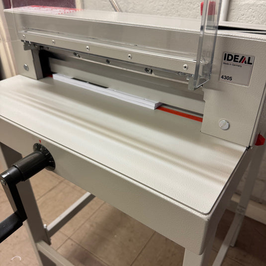 Lightly Used IDEAL 4305 Manual Guillotine Including Floor-Stand