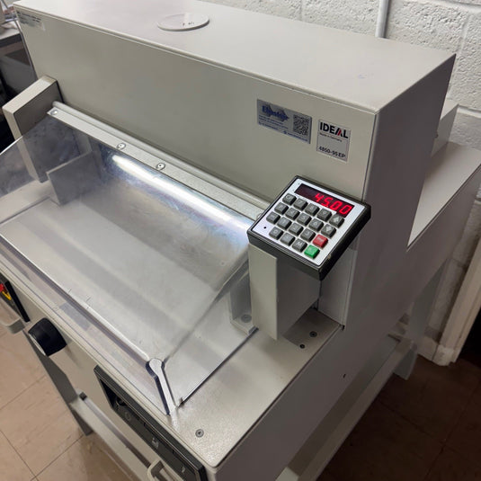 Second-Hand, Fully Serviced, IDEAL 4850-95EP 9-Program Electric Guillotine
