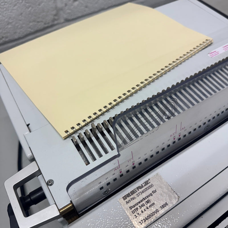 Load image into Gallery viewer, Used Renz DTP340M 3:1 Wire Binding Punch Machine with WBS Closer
