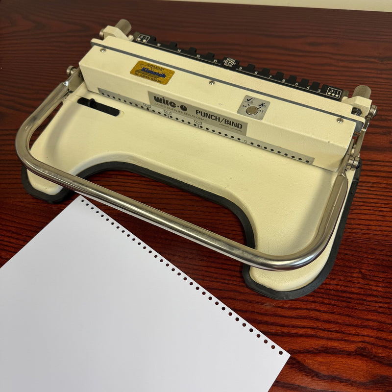 Load image into Gallery viewer, Used James Burn PB34 3:1 Wire-O Binding Punch &amp; Closer
