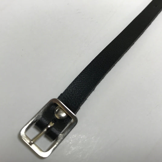 Black Leather Luggage Tag Straps With Buckle Strap (100)