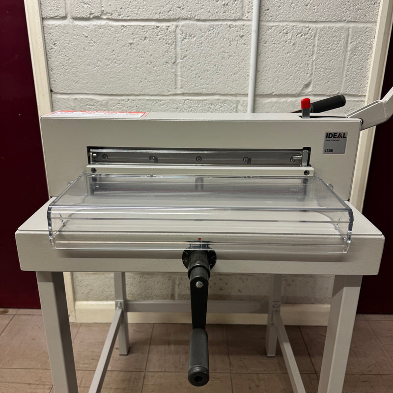 Load image into Gallery viewer, Lightly Used IDEAL 4305 Manual Guillotine Including Floor-Stand
