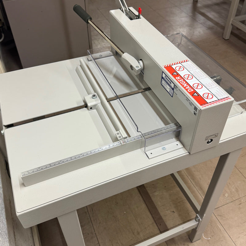 Load image into Gallery viewer, Lightly Used IDEAL 4305 Manual Guillotine Including Floor-Stand
