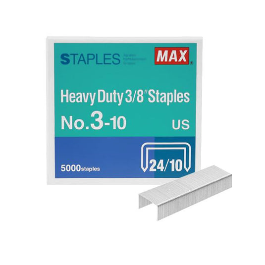 MAX 3-10 Heavy Duty 3/8"  24/10 Staples (5000)