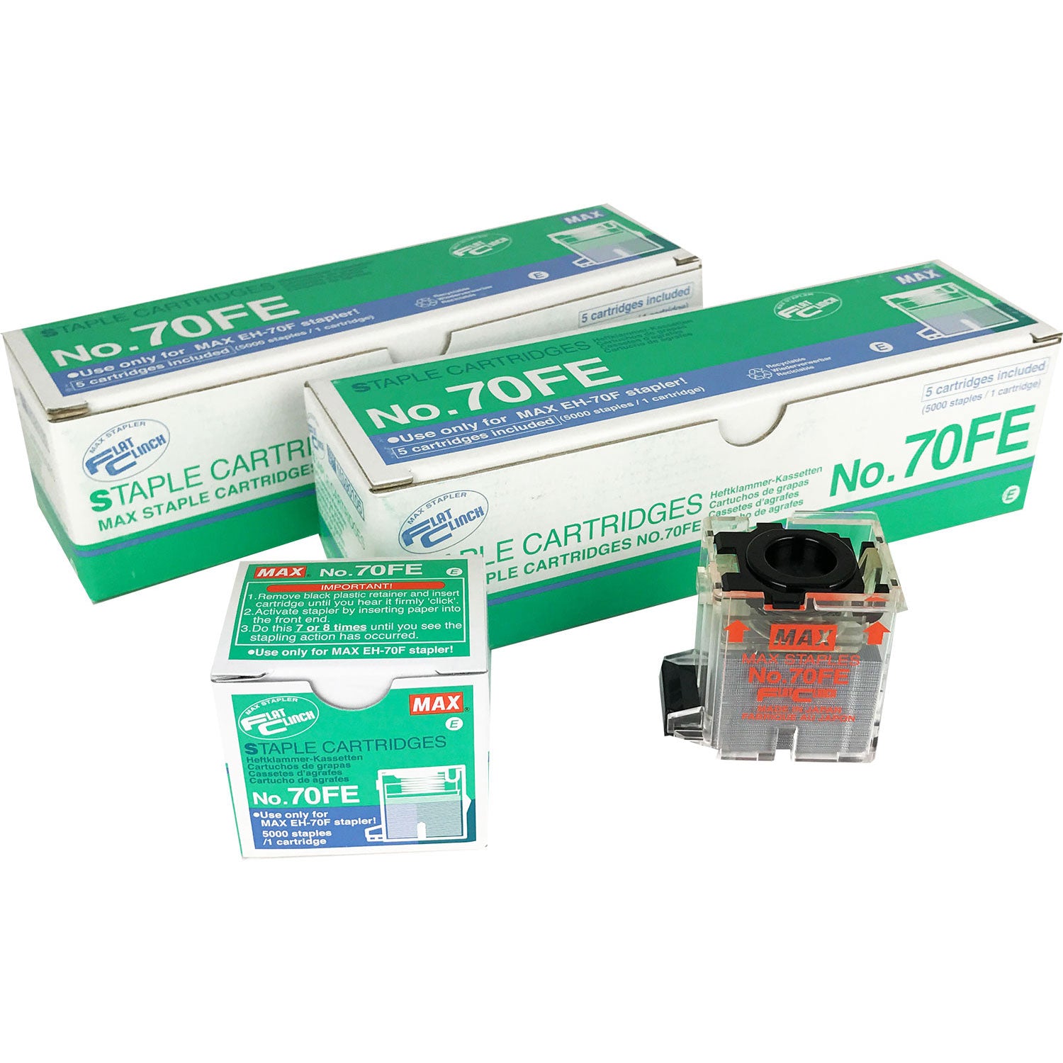 MAX 70FE Staple Refill Cartridges (Pack of 10) – Elmstok Ltd