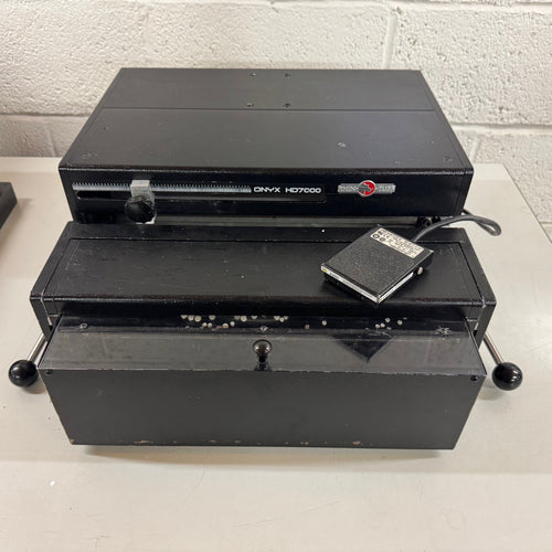 Used Onyx Rhinotuff HD7000 Binding Punch Including Wire-O Tools