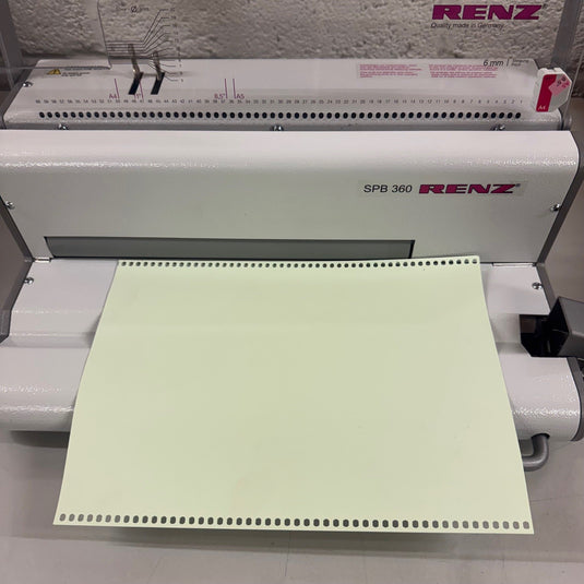 Ex-showroom Renz SPB 360 Coil Spiral Punch, Inserter & Crimper Binder