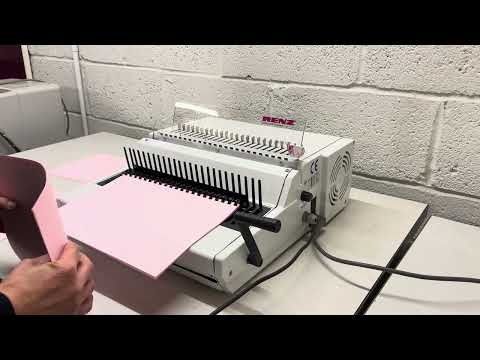 Load and play video in Gallery viewer, Ex-demo, Used, Renz Combi-E Ultra Heavy-Duty Electric Comb Binder
