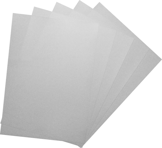 Clear Polyester Non-Static Binding Covers 175Micron - A5, A4, A3