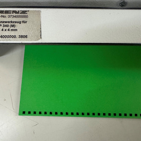 Pre-owned Renz DTP340A / DTP340M 3:1 Square-Hole Wire Tool Punch